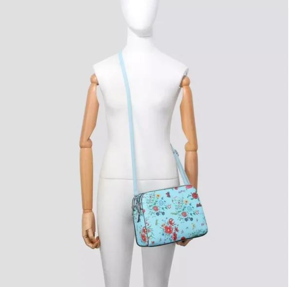 Ladies Flowery Crossbody Bag with Adjustable Strap Shopping - Image 6