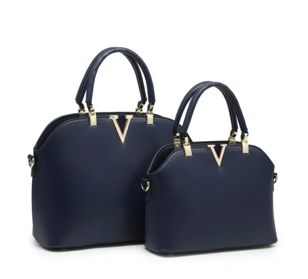 Half Moonstyle Plain V Logo Woman's Bag